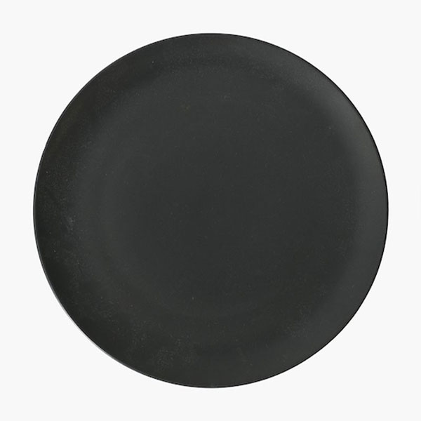 Nova Coupe Dinner Plate Matte Black 